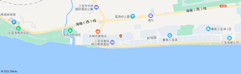 三亚新城港湾一区_公交站地图_三亚公交_妙搜公交查询2025