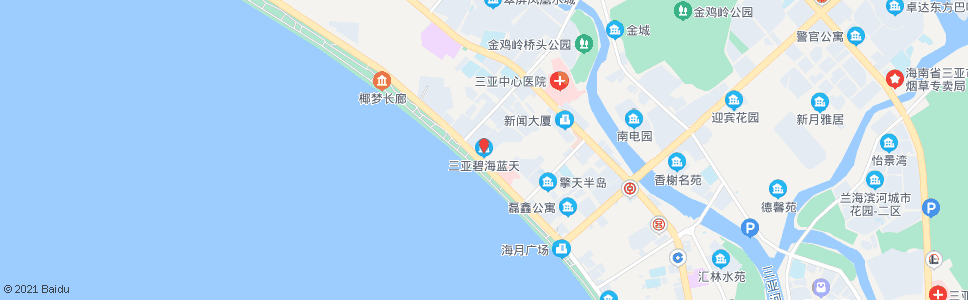 三亚碧海篮天小区_公交站地图_三亚公交_妙搜公交查询2025