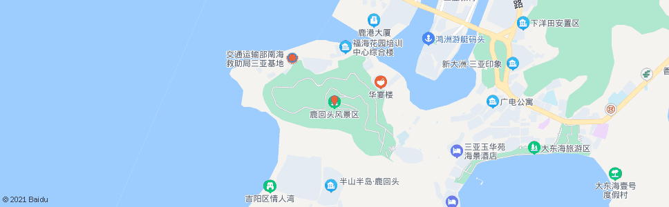 三亚鹿回头风景区_公交站地图_三亚公交_妙搜公交查询2025