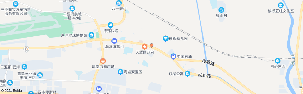 三亚凤凰市场_公交站地图_三亚公交_妙搜公交查询2025