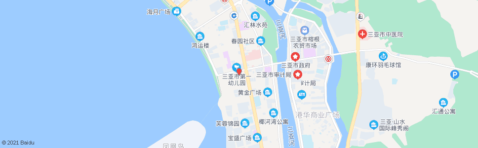 三亚三亚水利大厦_公交站地图_三亚公交_妙搜公交查询2025