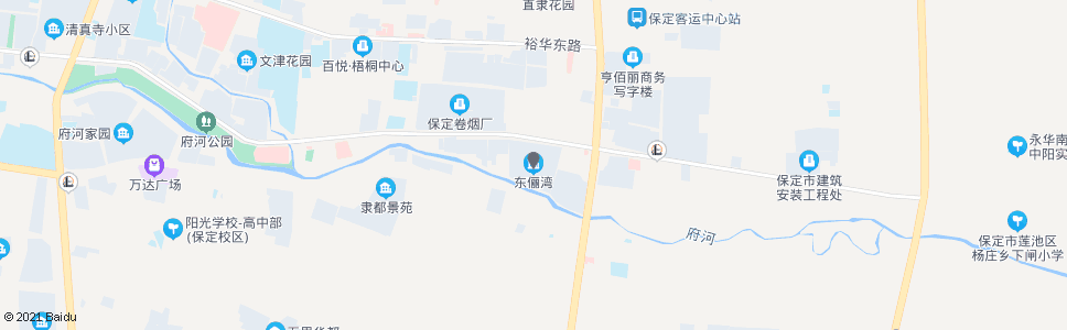 保定大自然建材城(东俪湾小区)_公交站地图_保定公交_妙搜公交查询2024