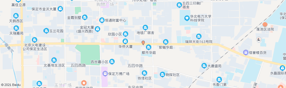 保定阳光大街路口(七一路)_公交站地图_保定公交_妙搜公交查询2024