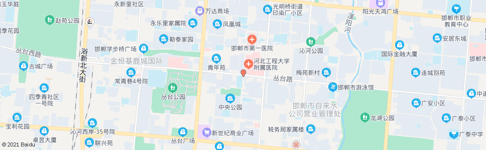 邯郸曙光街丛台路口_公交站地图_邯郸公交_妙搜公交查询2025