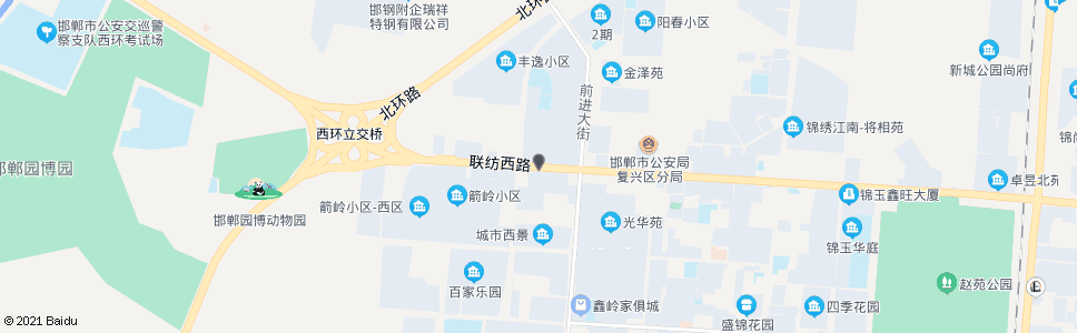 邯郸联纺路前进街口_公交站地图_邯郸公交_妙搜公交查询2025