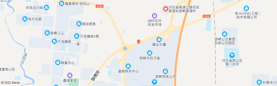 邯郸京珠高速邯郸北口_公交站地图_邯郸公交_妙搜公交查询2025