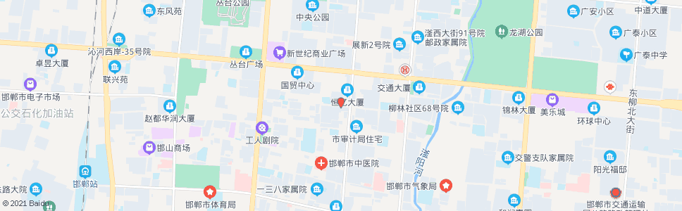 邯郸朝阳路光明街口_公交站地图_邯郸公交_妙搜公交查询2025