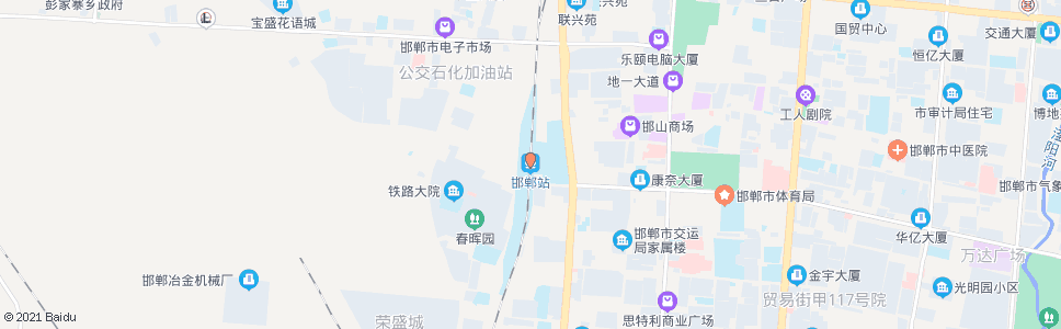 邯郸铁路医院_公交站地图_邯郸公交_妙搜公交查询2025