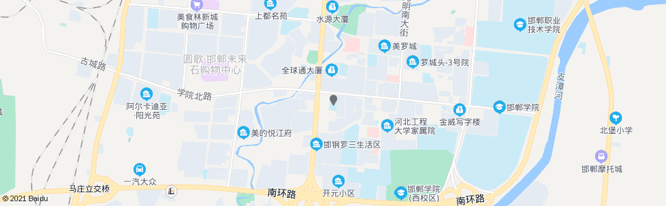 邯郸邯郸继续教育学院_公交站地图_邯郸公交_妙搜公交查询2025