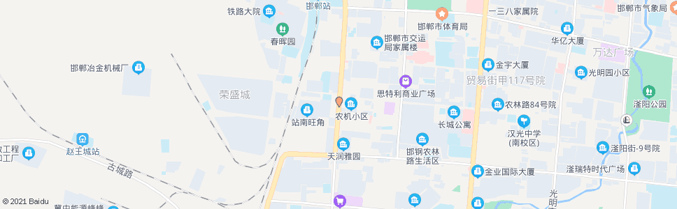 邯郸浴新大街农林路口_公交站地图_邯郸公交_妙搜公交查询2025