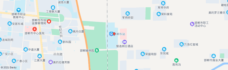 邯郸邯郸饭店_公交站地图_邯郸公交_妙搜公交查询2025