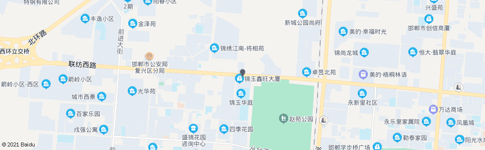 邯郸岭南路百花街口_公交站地图_邯郸公交_妙搜公交查询2025