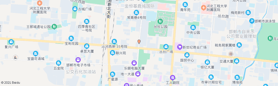 邯郸陵西大街人民路口_公交站地图_邯郸公交_妙搜公交查询2025