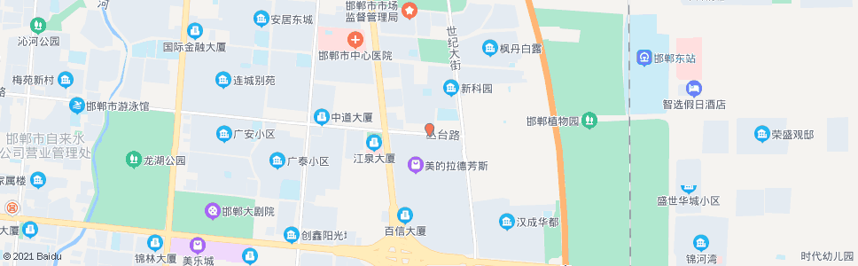 邯郸丛台路东环街口_公交站地图_邯郸公交_妙搜公交查询2025