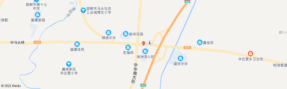 邯郸成峰路中华街口_公交站地图_邯郸公交_妙搜公交查询2025