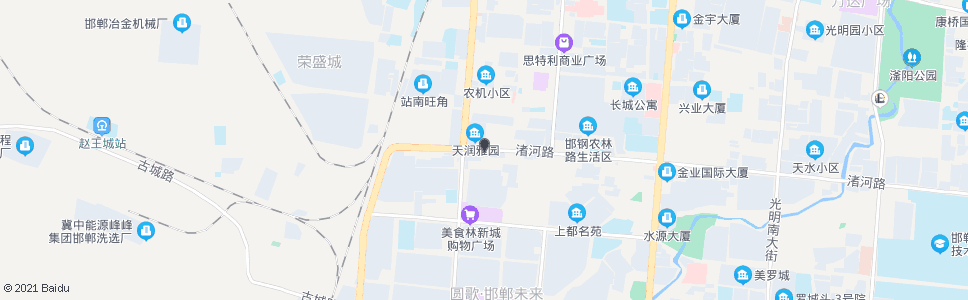 邯郸渚河路浴新街口_公交站地图_邯郸公交_妙搜公交查询2025