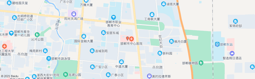 邯郸邯郸中心医院东院区路口_公交站地图_邯郸公交_妙搜公交查询2025