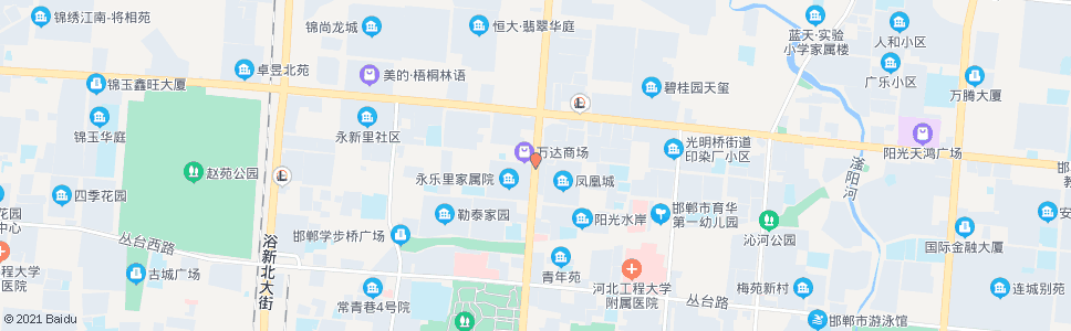 邯郸万达商厦_公交站地图_邯郸公交_妙搜公交查询2025