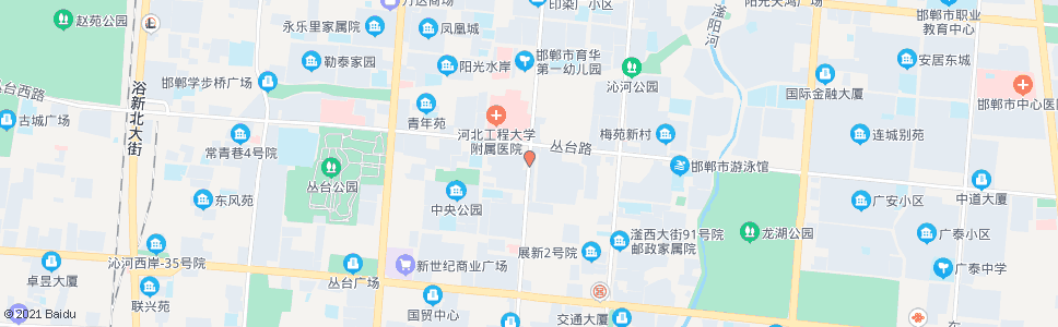 邯郸中华街丛台路口_公交站地图_邯郸公交_妙搜公交查询2025