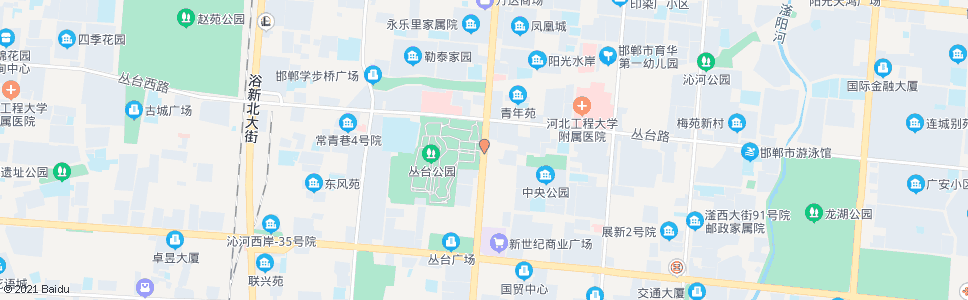 邯郸丛台公园_公交站地图_邯郸公交_妙搜公交查询2025