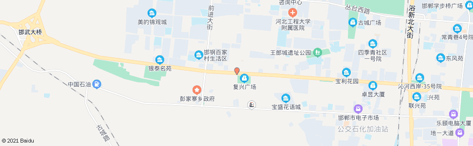 邯郸王郎新村_公交站地图_邯郸公交_妙搜公交查询2025