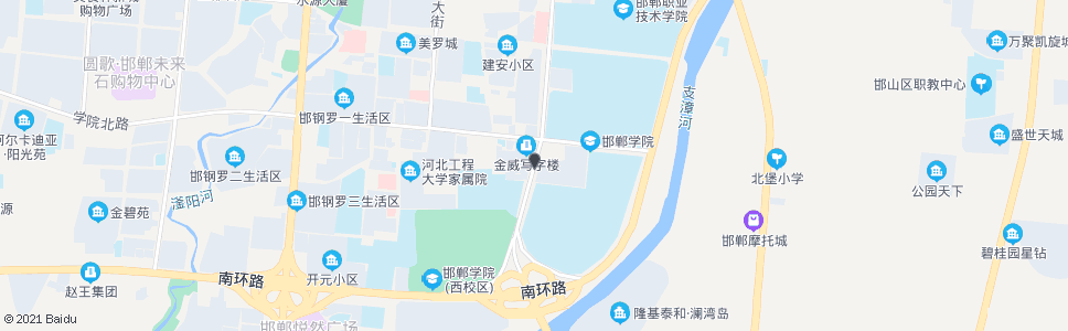 邯郸滏河大街学院路口_公交站地图_邯郸公交_妙搜公交查询2025