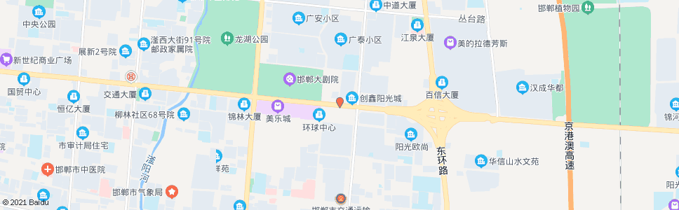 邯郸东柳林大街和平路口_公交站地图_邯郸公交_妙搜公交查询2025