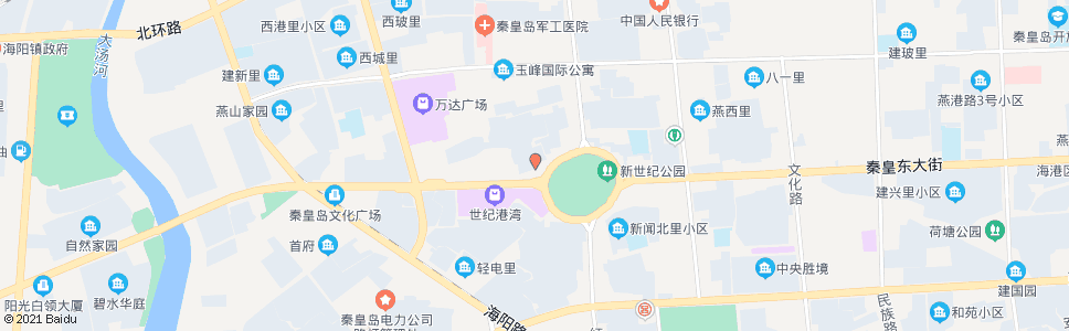 秦皇岛迎秋西里(华娜婚礼庆典)_公交站地图_秦皇岛公交_妙搜公交查询2025