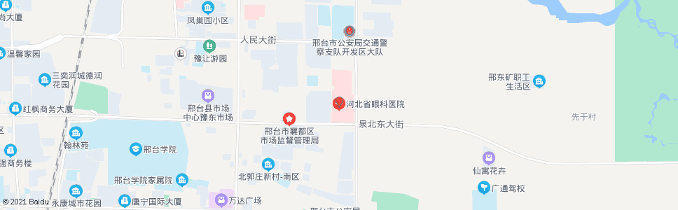 邢台省眼科医院_公交站地图_邢台公交_妙搜公交查询2024