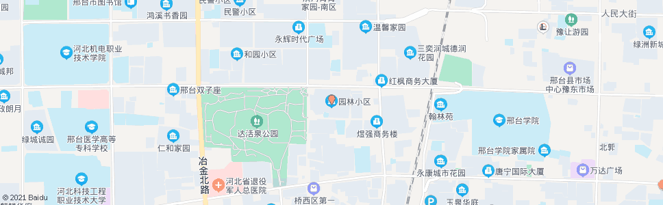 邢台园林小区_公交站地图_邢台公交_妙搜公交查询2024