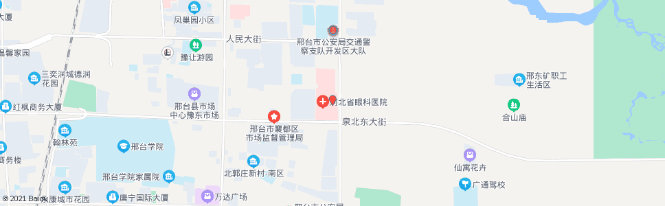 邢台眼科医院(公交北关停车厂)_公交站地图_邢台公交_妙搜公交查询2024