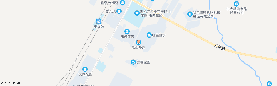 哈尔滨哈西华府_公交站地图_哈尔滨公交_妙搜公交查询2025