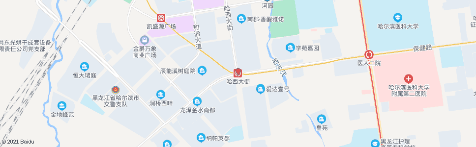 哈尔滨哈尔滨大街(哈西大街口)_公交站地图_哈尔滨公交_妙搜公交查询2024