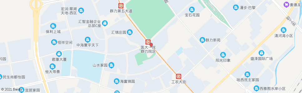 哈尔滨丽江路(群力第六大道口)_公交站地图_哈尔滨公交_妙搜公交查询2024