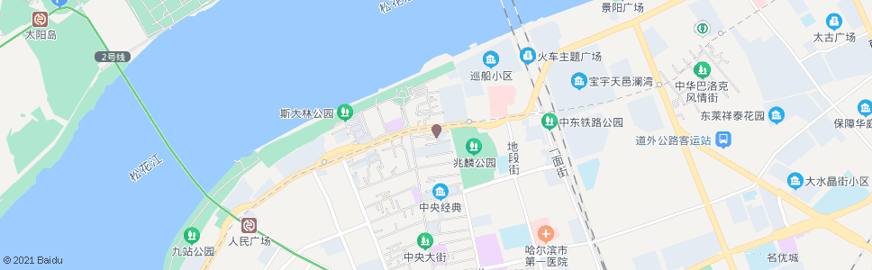 哈尔滨友谊路(防洪纪念塔)_公交站地图_哈尔滨公交_妙搜公交查询2024