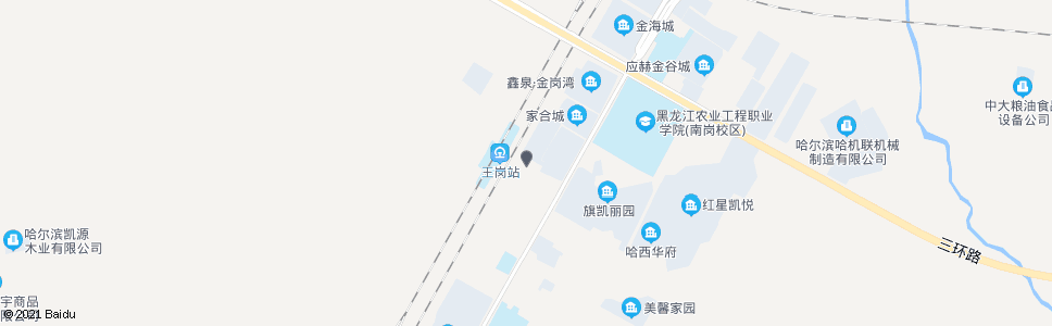 哈尔滨王岗市场_公交站地图_哈尔滨公交_妙搜公交查询2024