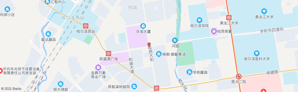 哈尔滨中兴大道(哈西大街道口)_公交站地图_哈尔滨公交_妙搜公交查询2024