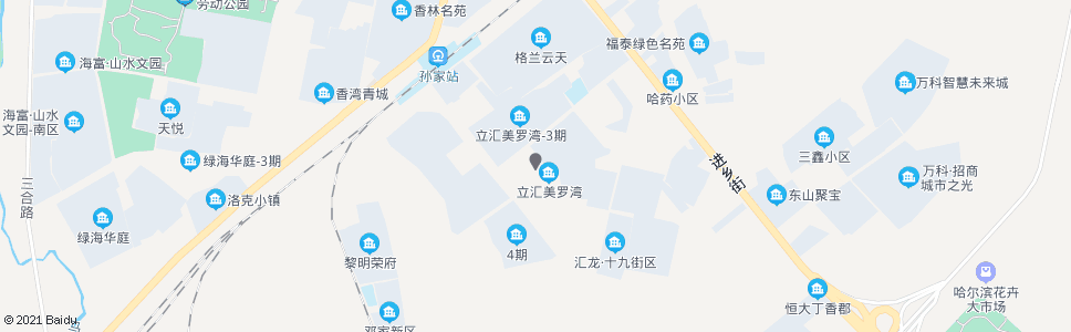 哈尔滨立汇美罗湾(五八新村)_公交站地图_哈尔滨公交_妙搜公交查询2024