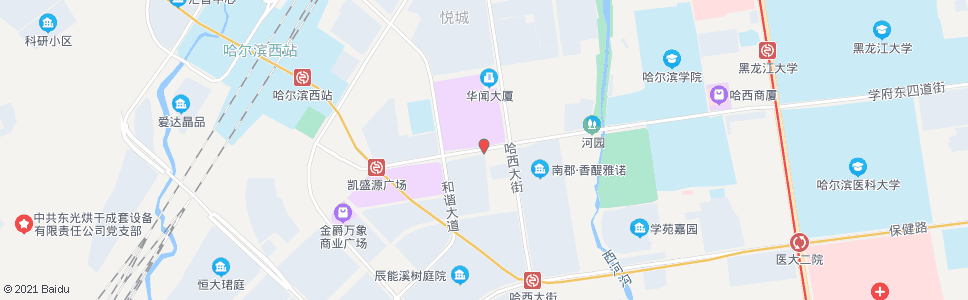 哈尔滨中兴大道(哈西大街街口)_公交站地图_哈尔滨公交_妙搜公交查询2024