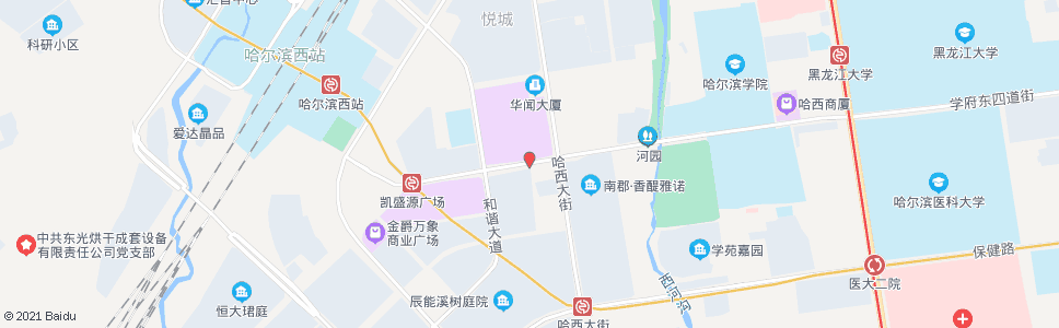 哈尔滨中兴大道(哈西大街口)_公交站地图_哈尔滨公交_妙搜公交查询2024