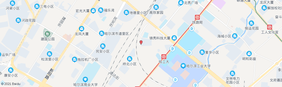 哈尔滨铁路第一小学_公交站地图_哈尔滨公交_妙搜公交查询2024