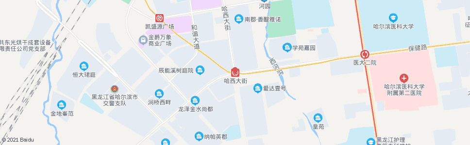 哈尔滨复旦街哈西大街街口_公交站地图_哈尔滨公交_妙搜公交查询2024