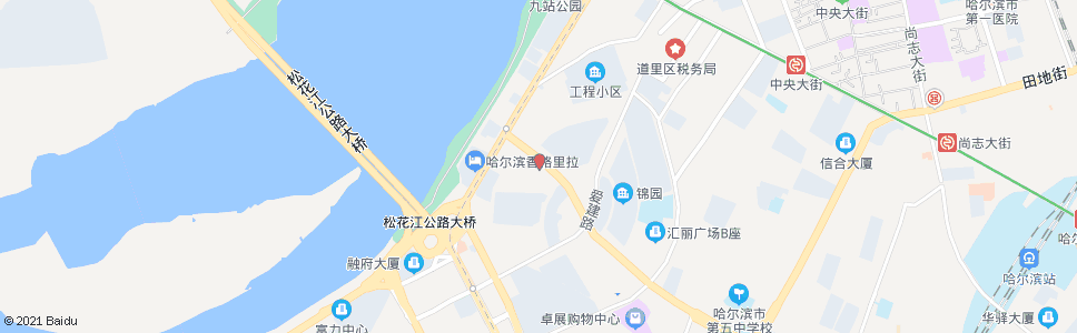 哈尔滨上海街(焦视眼科医院)_公交站地图_哈尔滨公交_妙搜公交查询2024