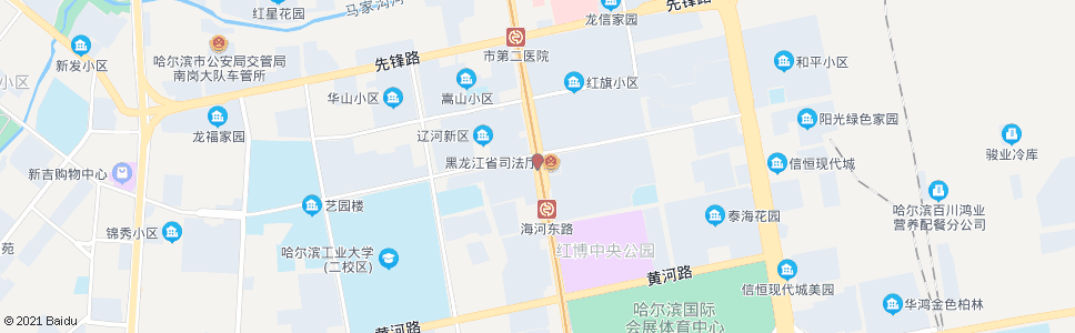 哈尔滨淮河路(红旗大街路口)_公交站地图_哈尔滨公交_妙搜公交查询2024