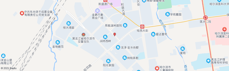 哈尔滨哈尔滨大街(复旦街口)_公交站地图_哈尔滨公交_妙搜公交查询2024