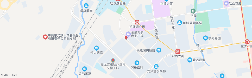 哈尔滨哈尔滨大街(中兴左街街口)_公交站地图_哈尔滨公交_妙搜公交查询2025