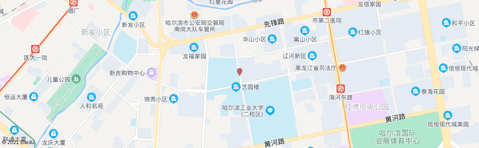 哈尔滨华山路(哈体院)_公交站地图_哈尔滨公交_妙搜公交查询2025