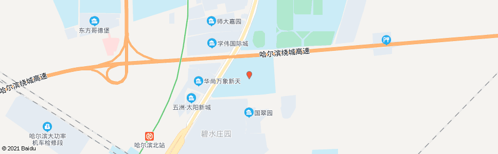 哈尔滨小耿家(黑龙江外国语学院)_公交站地图_哈尔滨公交_妙搜公交查询2024