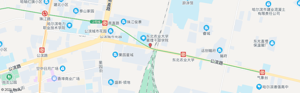 哈尔滨铁路工程学校_公交站地图_哈尔滨公交_妙搜公交查询2024