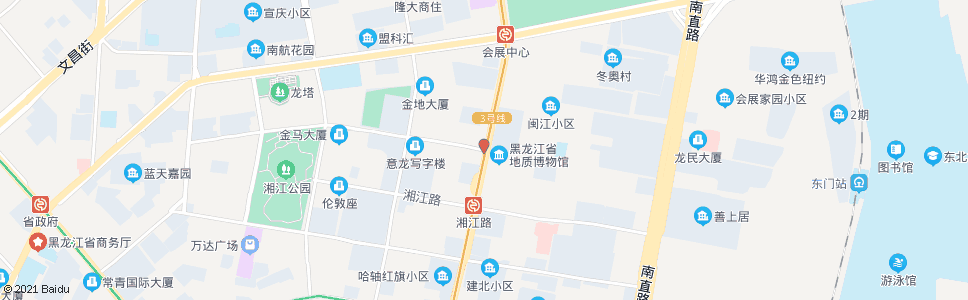 哈尔滨汉水路(红旗大街口)_公交站地图_哈尔滨公交_妙搜公交查询2025